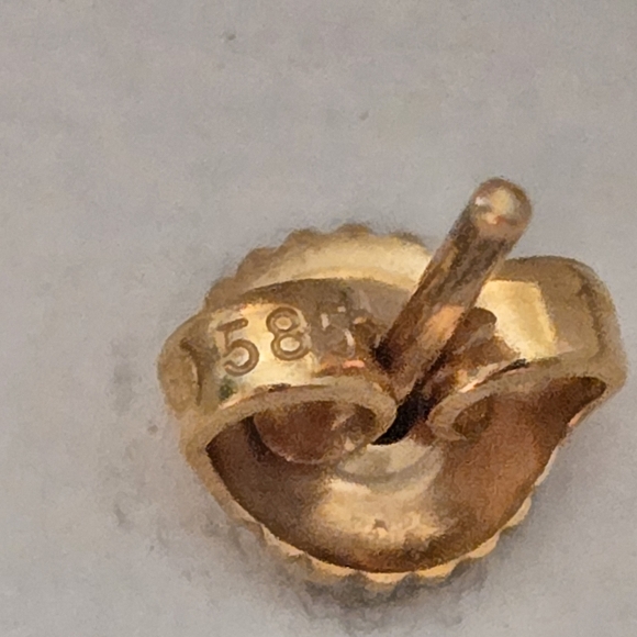 Vintage jaymark jewelry pearl earrings with gold studs - Picture 6 of 12